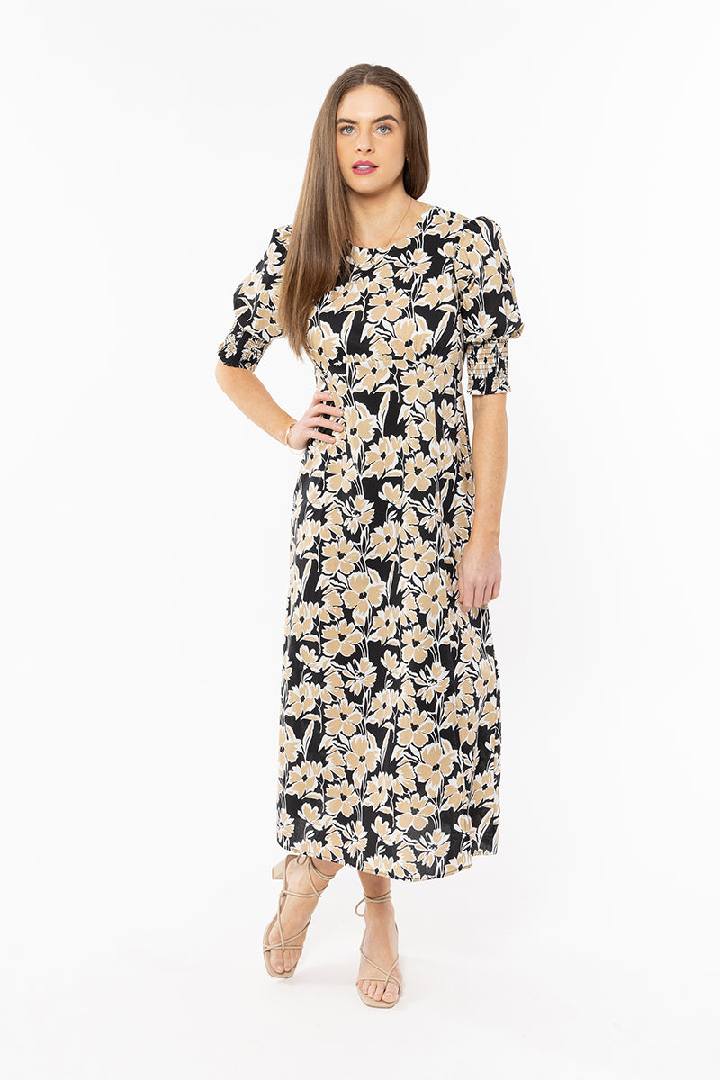 Sunset Dress | Caramel Bloom – Fox and Oak