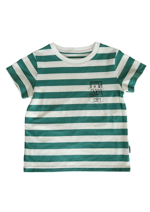 Classic Tee | Mix Tape Sage Stripe Tee