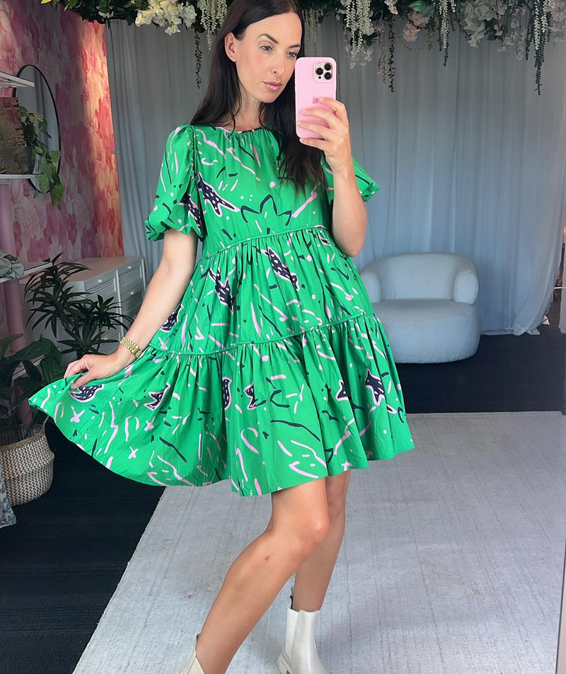 Birdie Dress | Lyocell Green