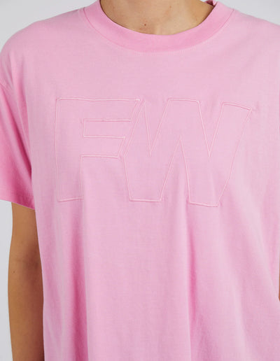 Fw Embroidery Tee | Pink