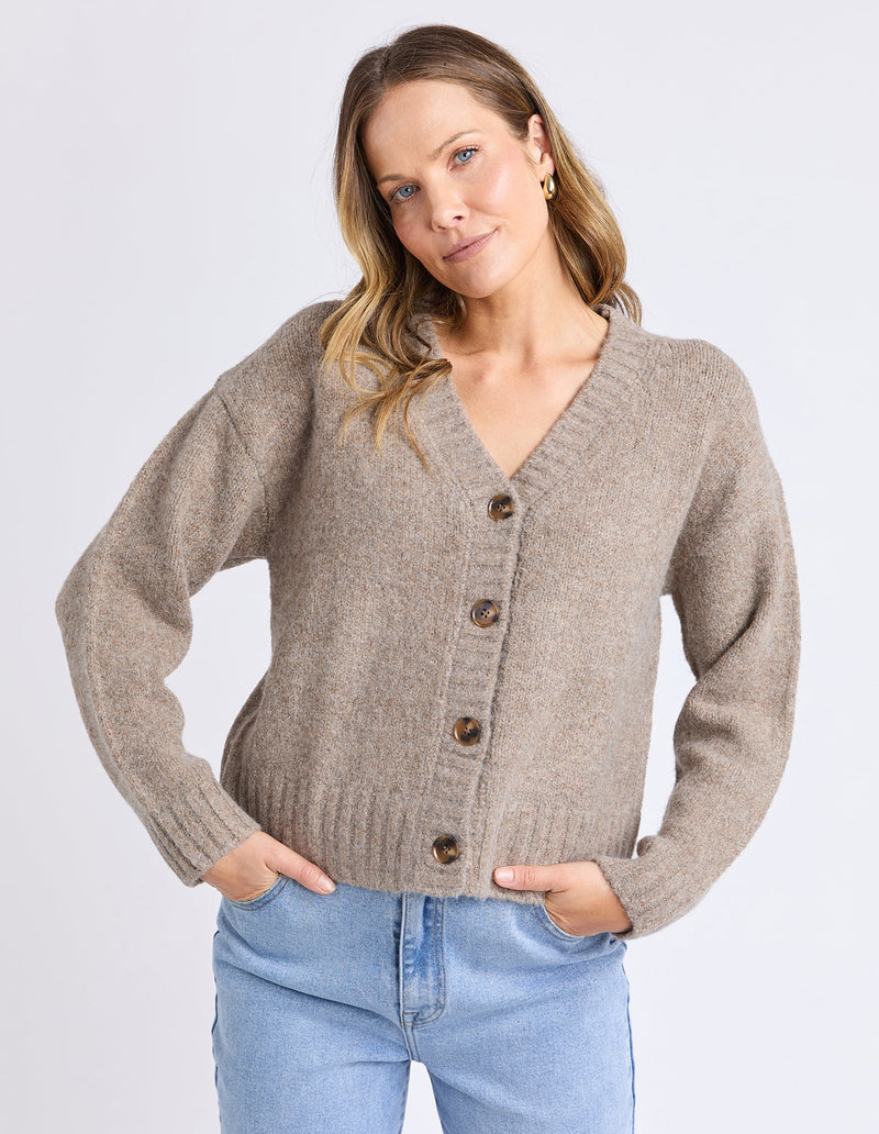 Jensen Button Cardi | Mushroom