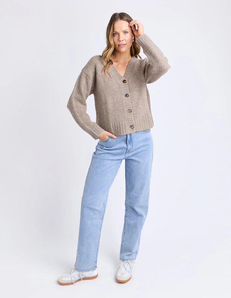 Jensen Button Cardi | Mushroom