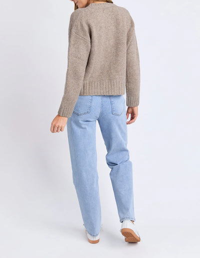Jensen Button Cardi | Mushroom