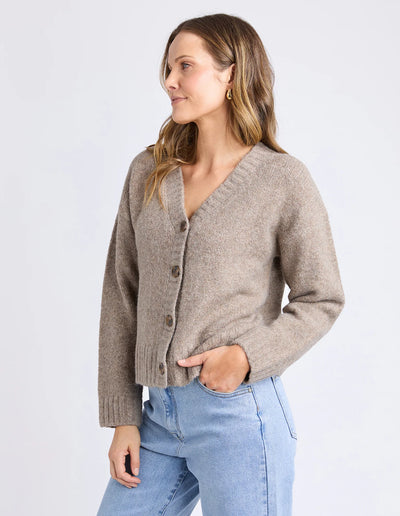 Jensen Button Cardi | Mushroom