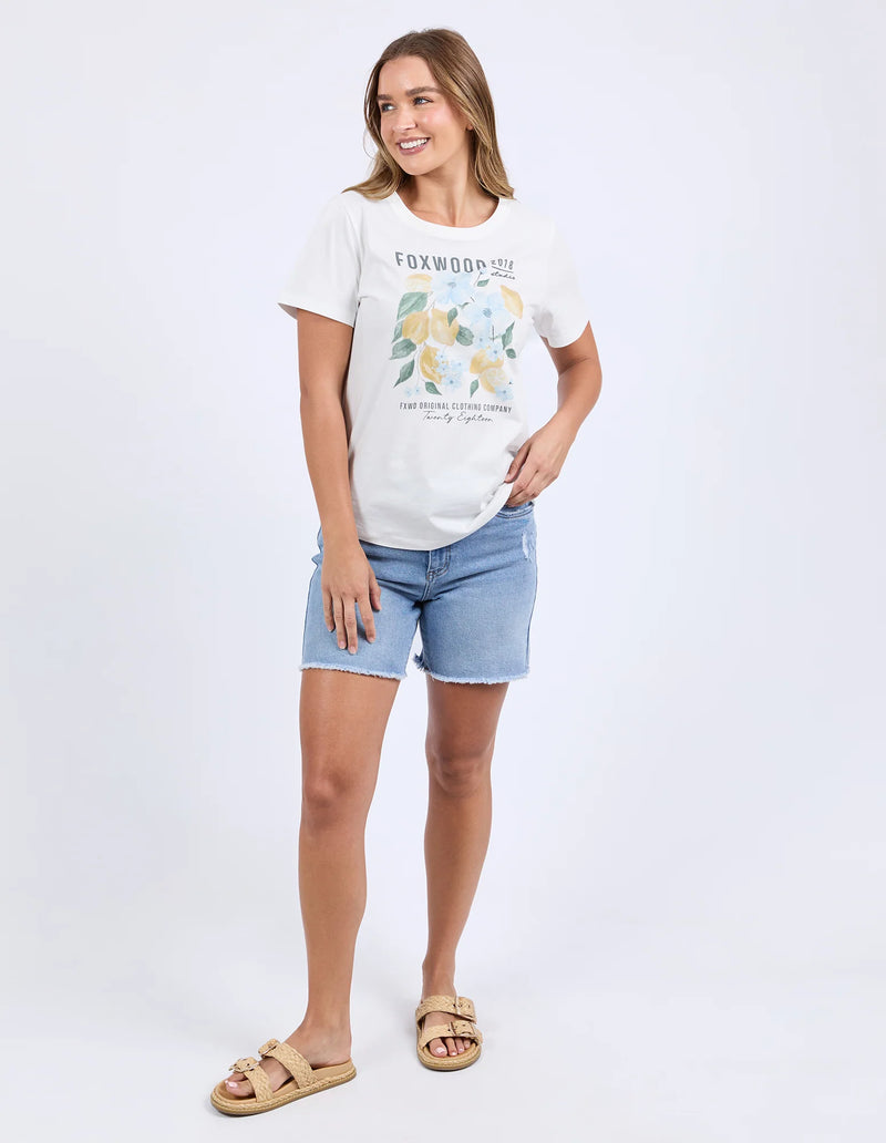 Limoncello Tee | Vintage White
