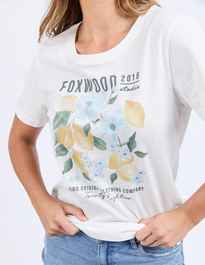 Limoncello Tee | Vintage White