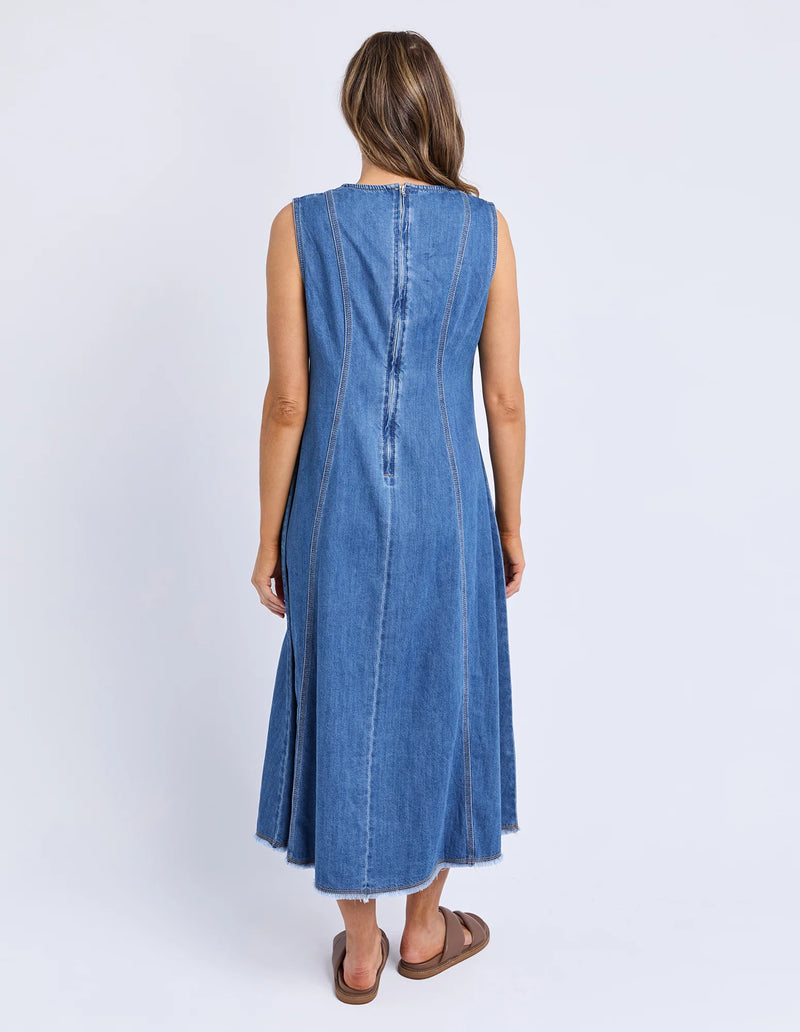 Solene Denim Dress | Mid Blue