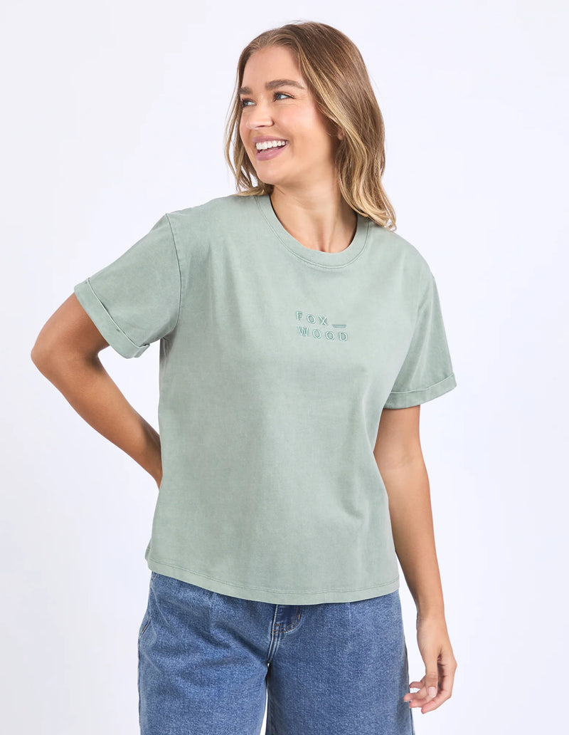 Huntleigh Oversized Tee | Iceberg Green