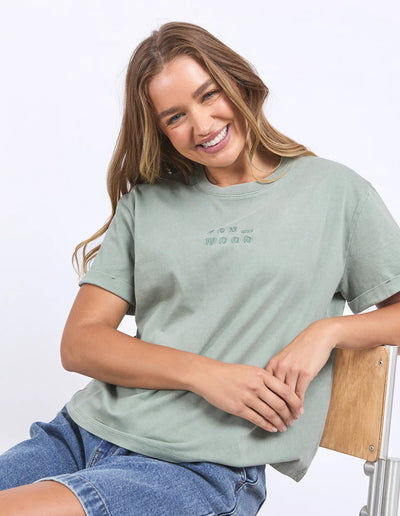 Huntleigh Oversized Tee | Iceberg Green