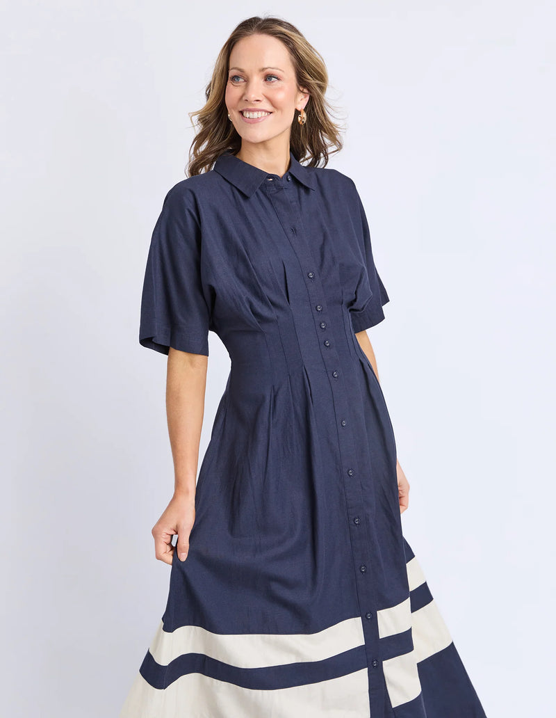 Scarlet Midi Dress | Navy