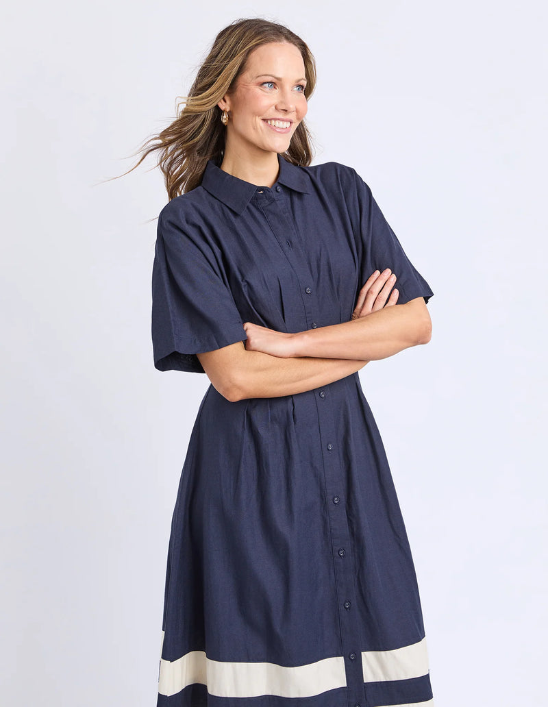 Scarlet Midi Dress | Navy