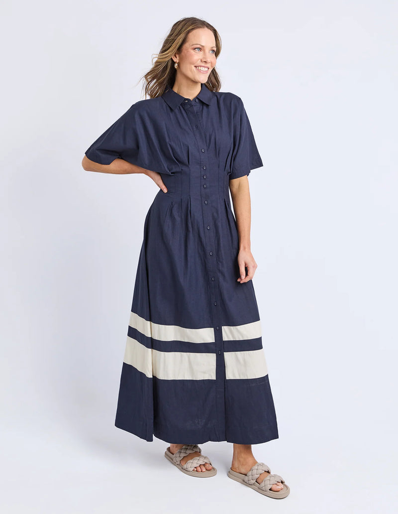 Scarlet Midi Dress | Navy