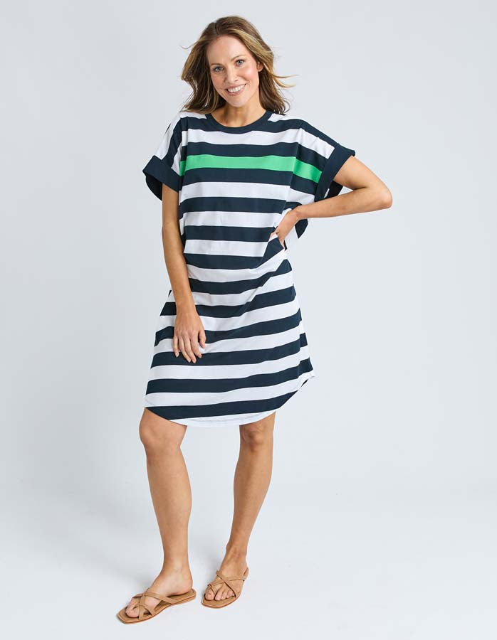 Mckinley Dress | Navy And White Stripe