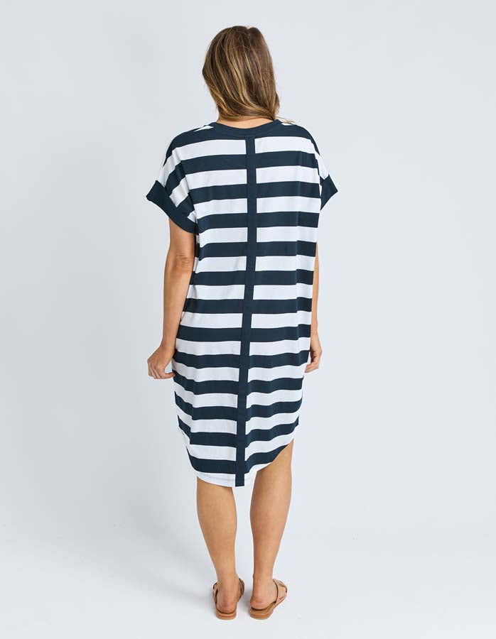 Mckinley Dress | Navy And White Stripe