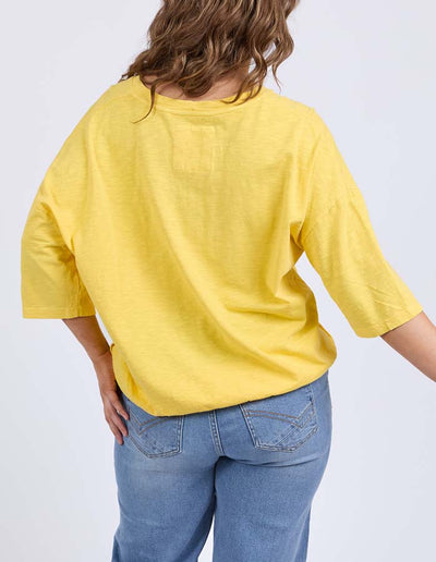 Mazie Vee Neck Tee | Lemon