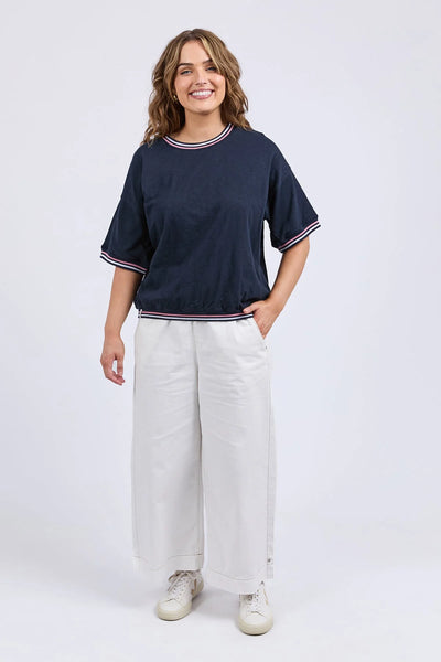 Faye Short Sleeve Sweat | Navy