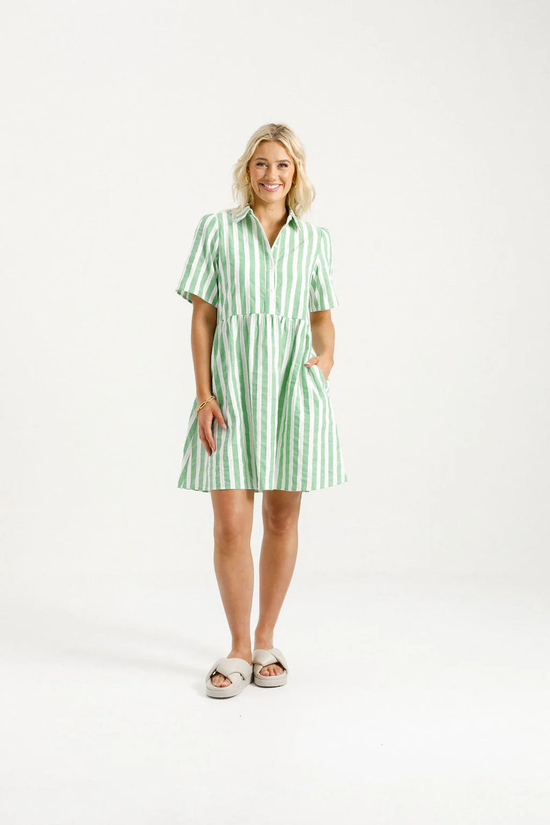 Cleo Mini Dress | Apple Stripes