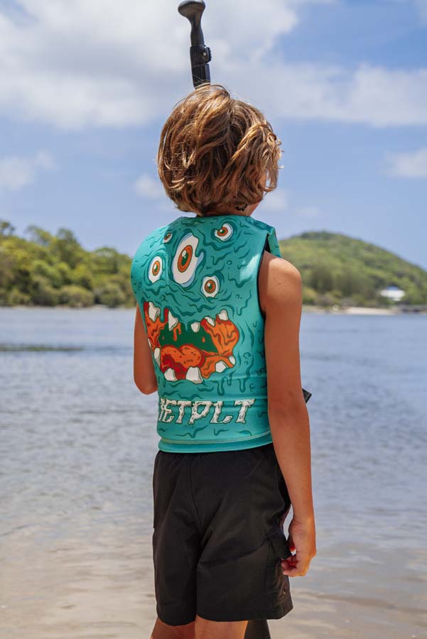 Cause Boys FE Youth Neoprene Eco Vest | Monster Green