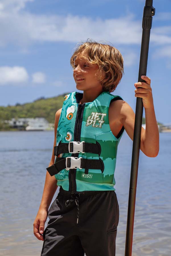 Cause Boys FE Youth Neoprene Eco Vest | Monster Green