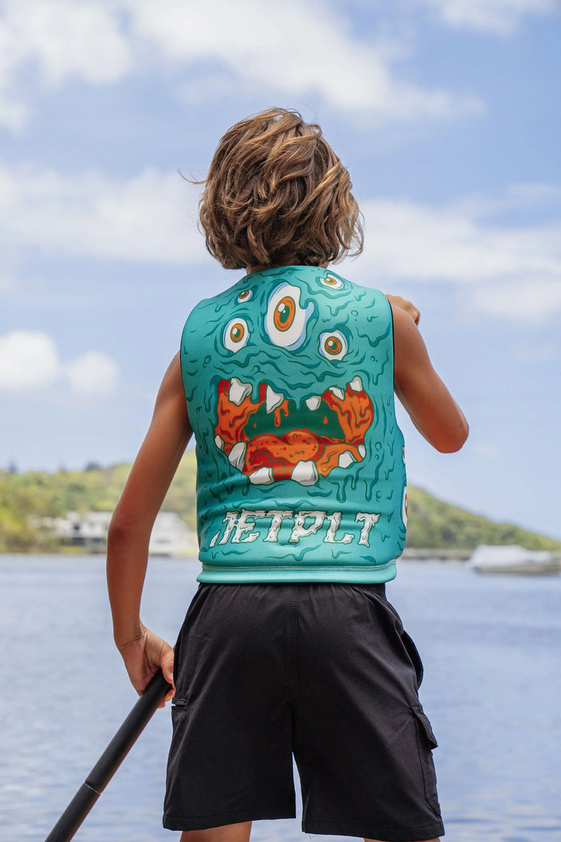 Cause Boys FE Youth Neoprene Eco Vest | Monster Green