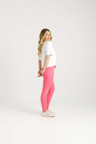 Cropped Tee | White with White Arch