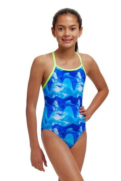 Girl's Diamond Back One Piece | Dive In