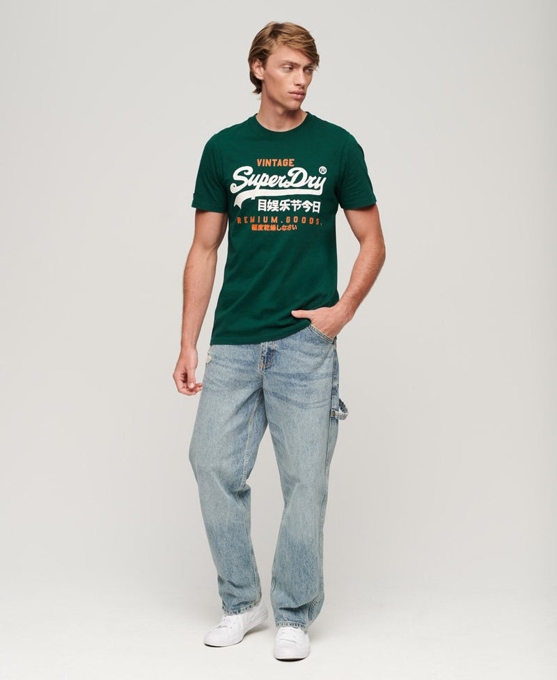 Classic Vintage Logo Heritage T-Shirt | Pine Green