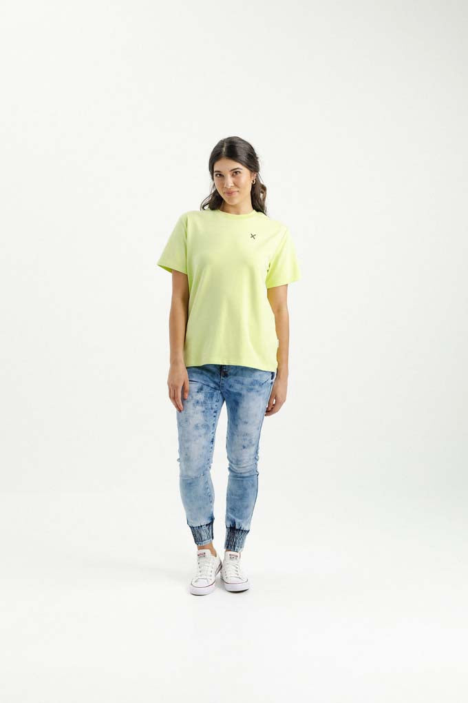 Chris Tee | Lime with Black X