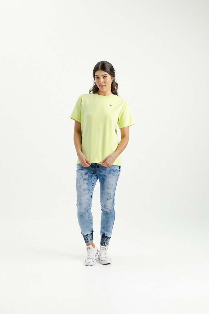 Chris Tee | Lime with Black X