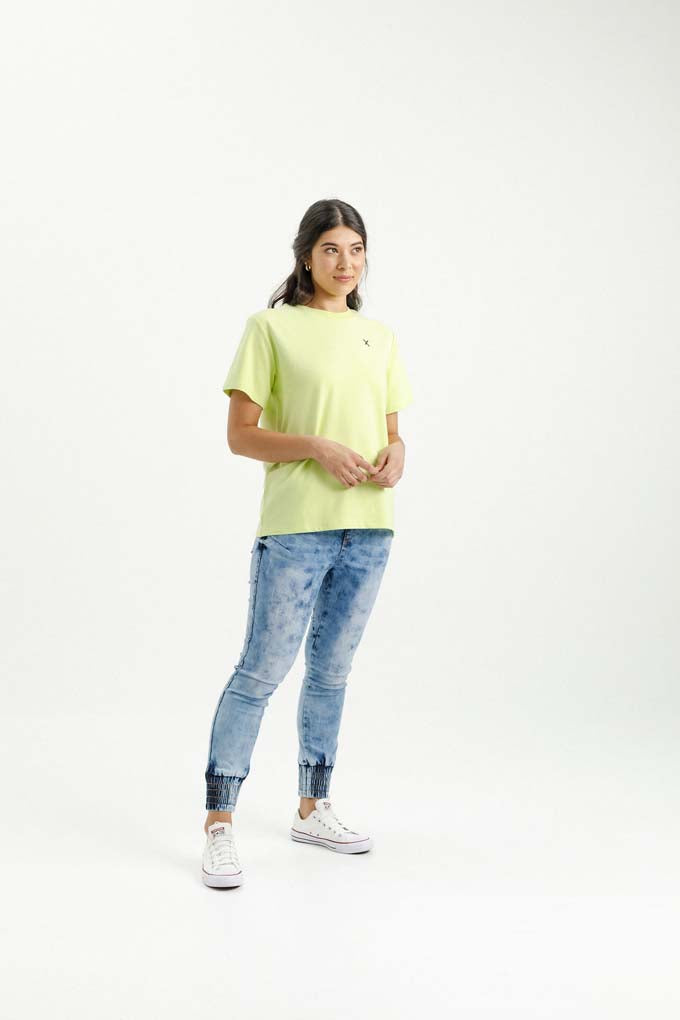 Chris Tee | Lime with Black X