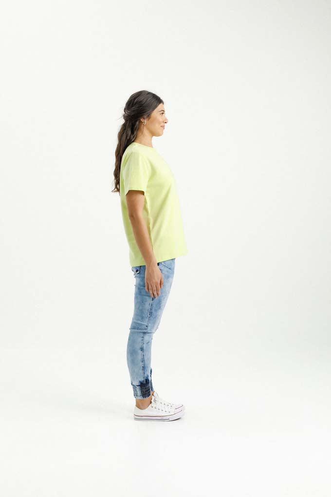 Chris Tee | Lime with Black X