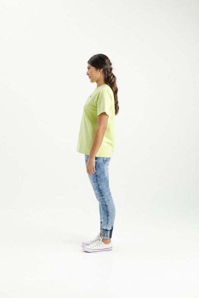 Chris Tee | Lime with Black X