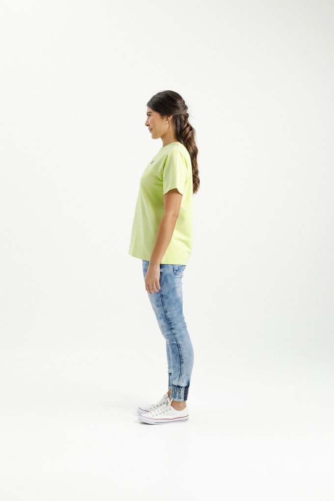 Chris Tee | Lime with Black X