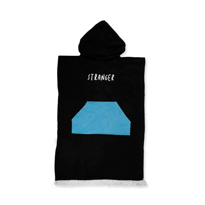 Poncho Towel | Black Blue