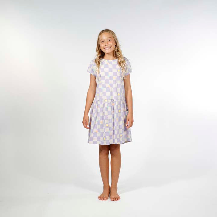 Palma Dress | Purple Check