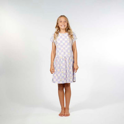 Palma Dress | Purple Check