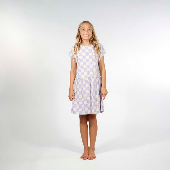 Palma Dress | Purple Check