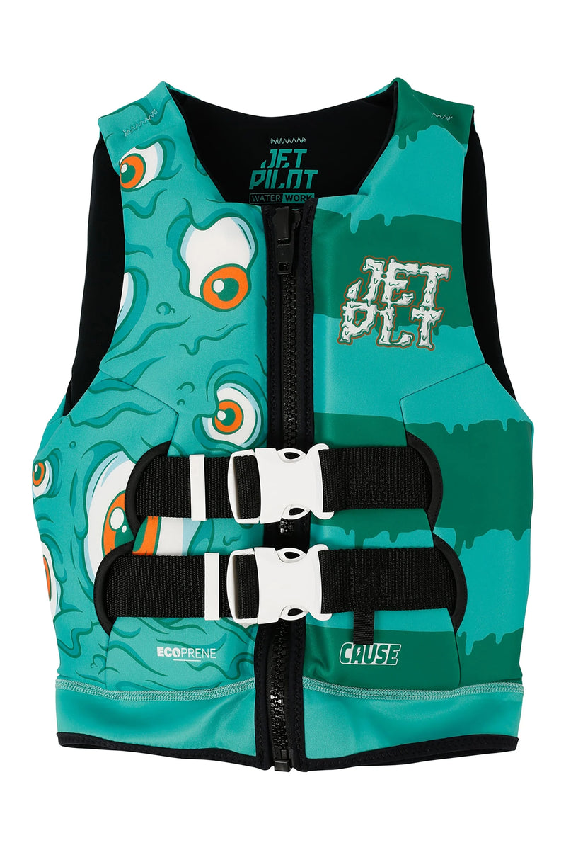 Cause Boys FE Youth Neoprene Eco Vest | Monster Green