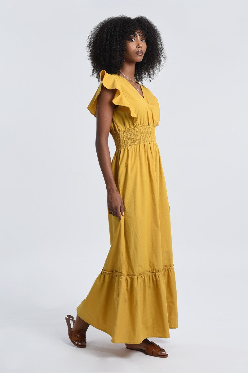 Maxi Dress | Yellow Mango