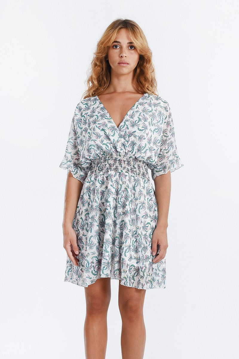 Woven Dress | Off White Charline