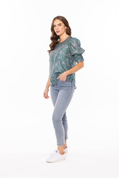Flourish Top | Floral Sketch