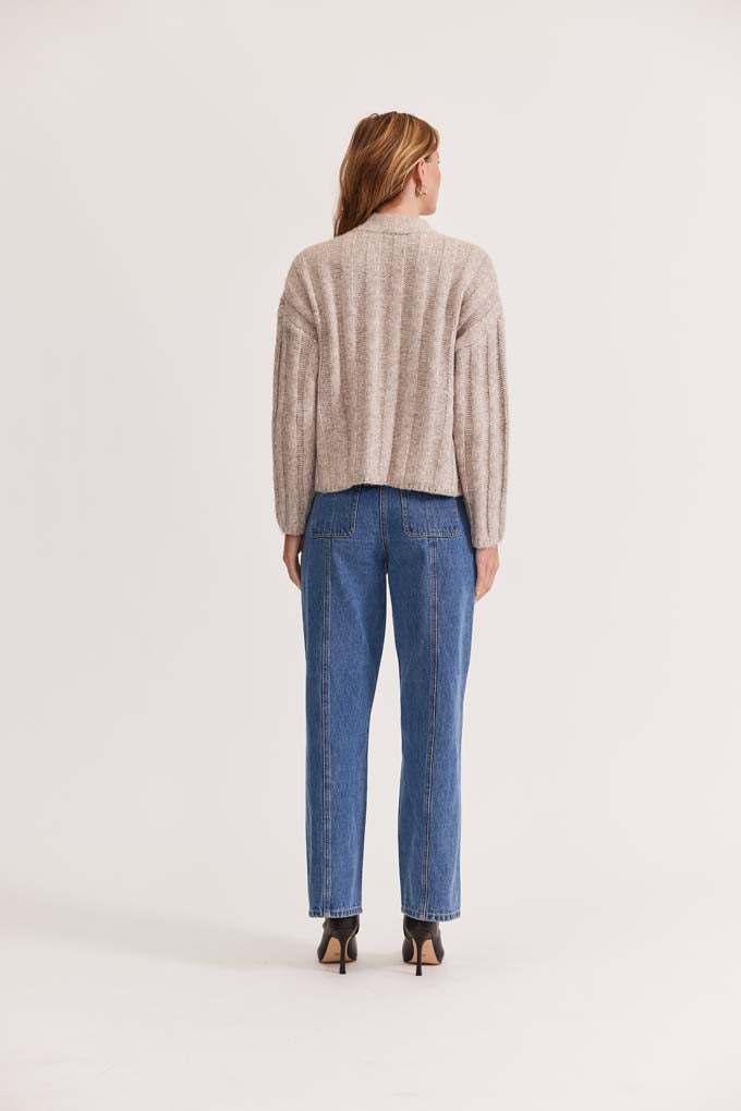 Maja Ribbed Jumper | Oat/Marle