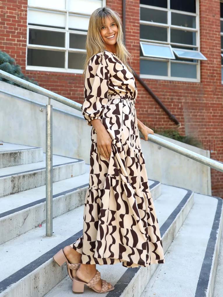 Zara Dress | Choc Print
