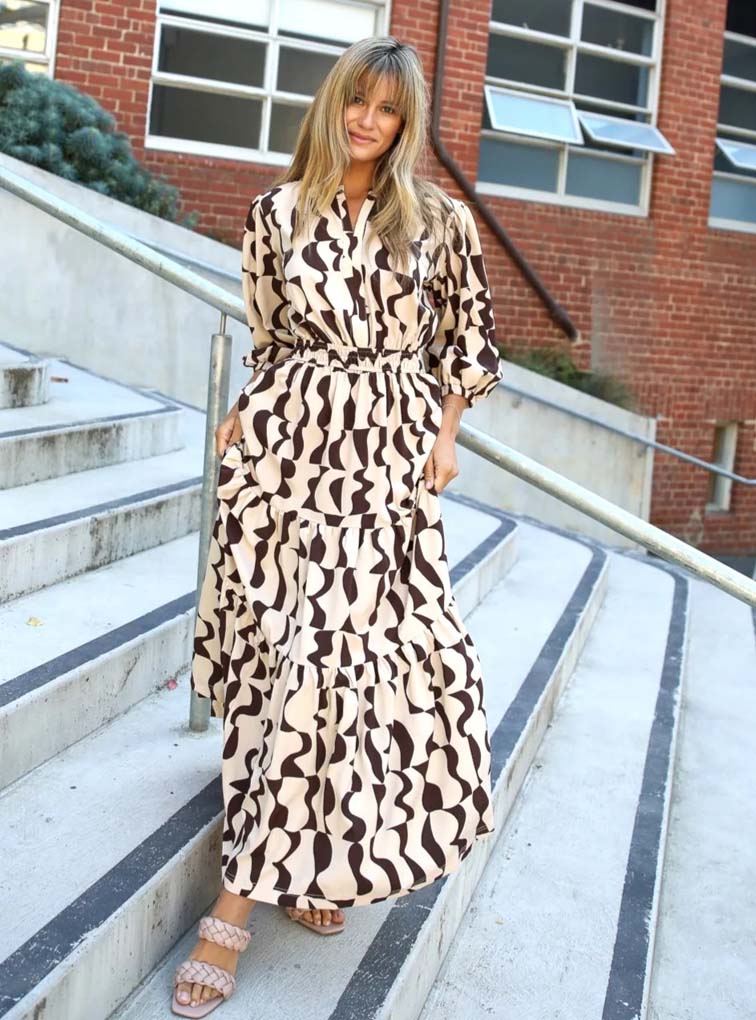 Zara Dress | Choc Print
