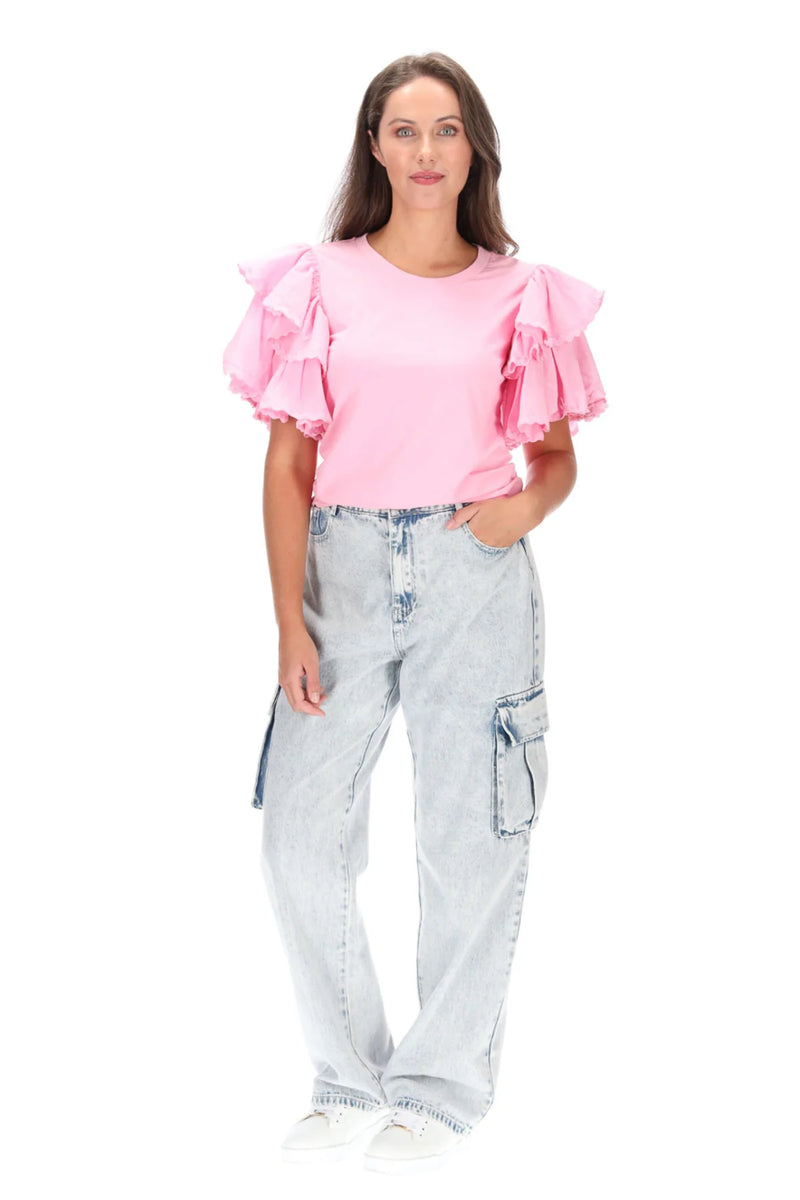 Lulu Knit Top | Pink