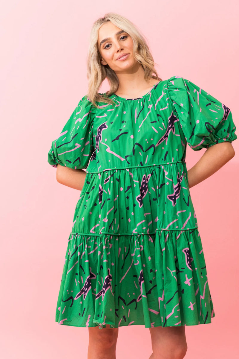 Birdie Dress | Lyocell Green