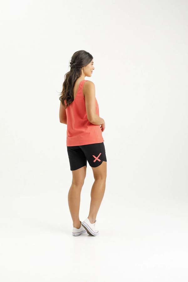 Apartment Shorts | Black with Berry X