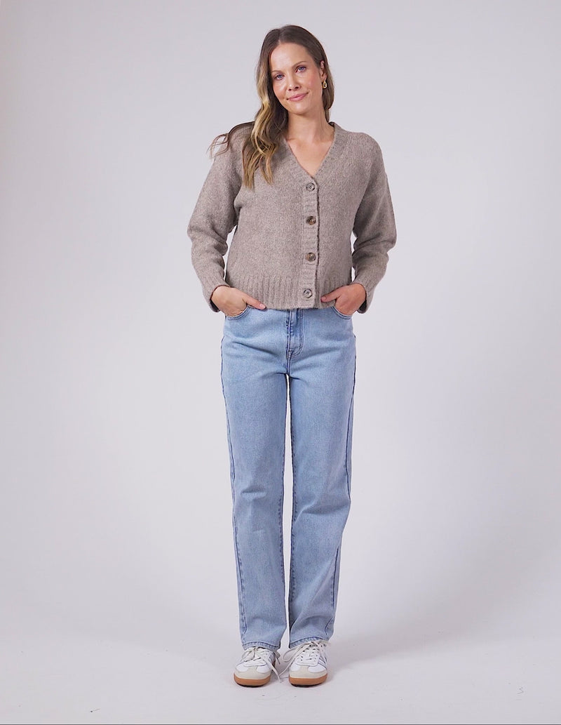 Jensen Button Cardi | Mushroom