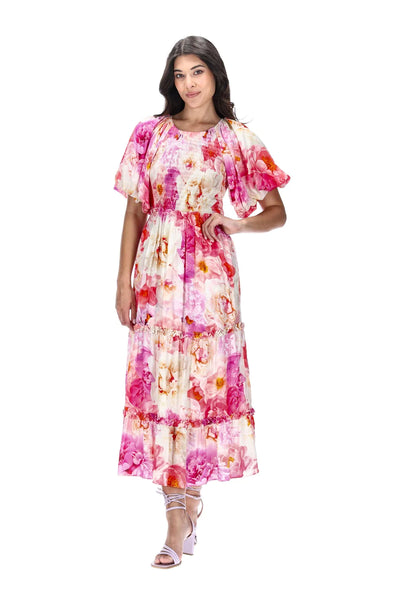 Courtney Maxi Dress | Pink Floral