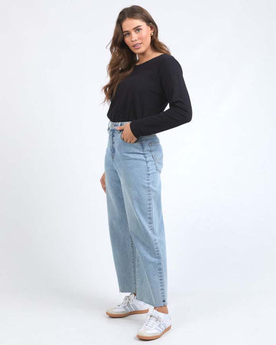 Sylvie Wide Leg Jean | Light Blue Wash